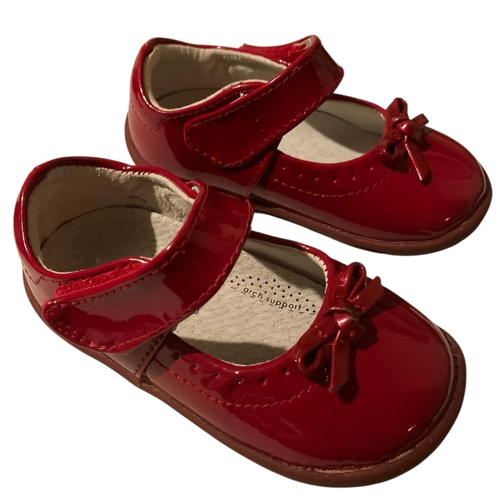 Pediped Grip-N-Go Isabella Mary Jane Ruby Red Girls Toddler Shoes Size 20/US 5